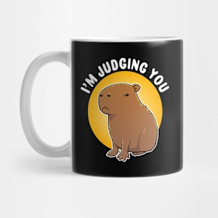 I'm judging you Capybara Cartoon Mug